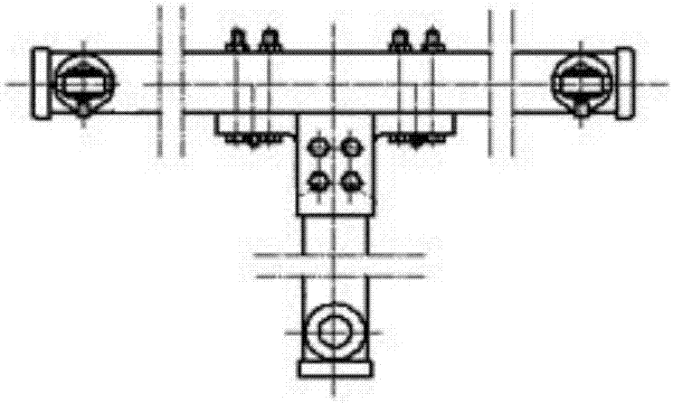 High-speed train ballastless track board general accurate measurement prism support