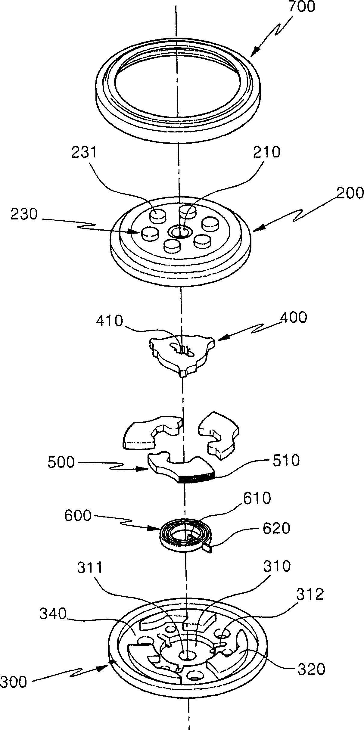 Round gapless angular modulation device for vehicle