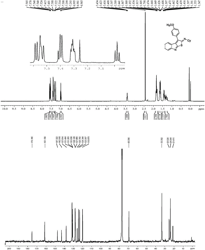 Polysubstituted thienoindole derivative and preparation method thereof