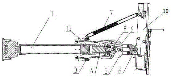 Automatic vehicle hook for motor train unit traction vehicle