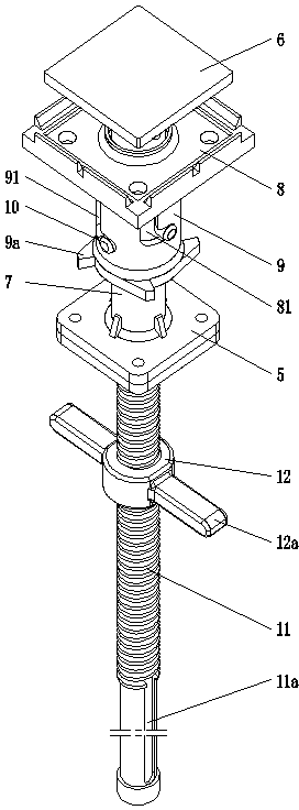 Formwork early removing mechanism and early removing formwork system