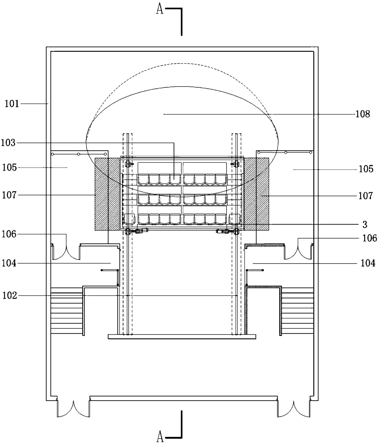 System and control method for walking type dynamic immersion experience flight theater