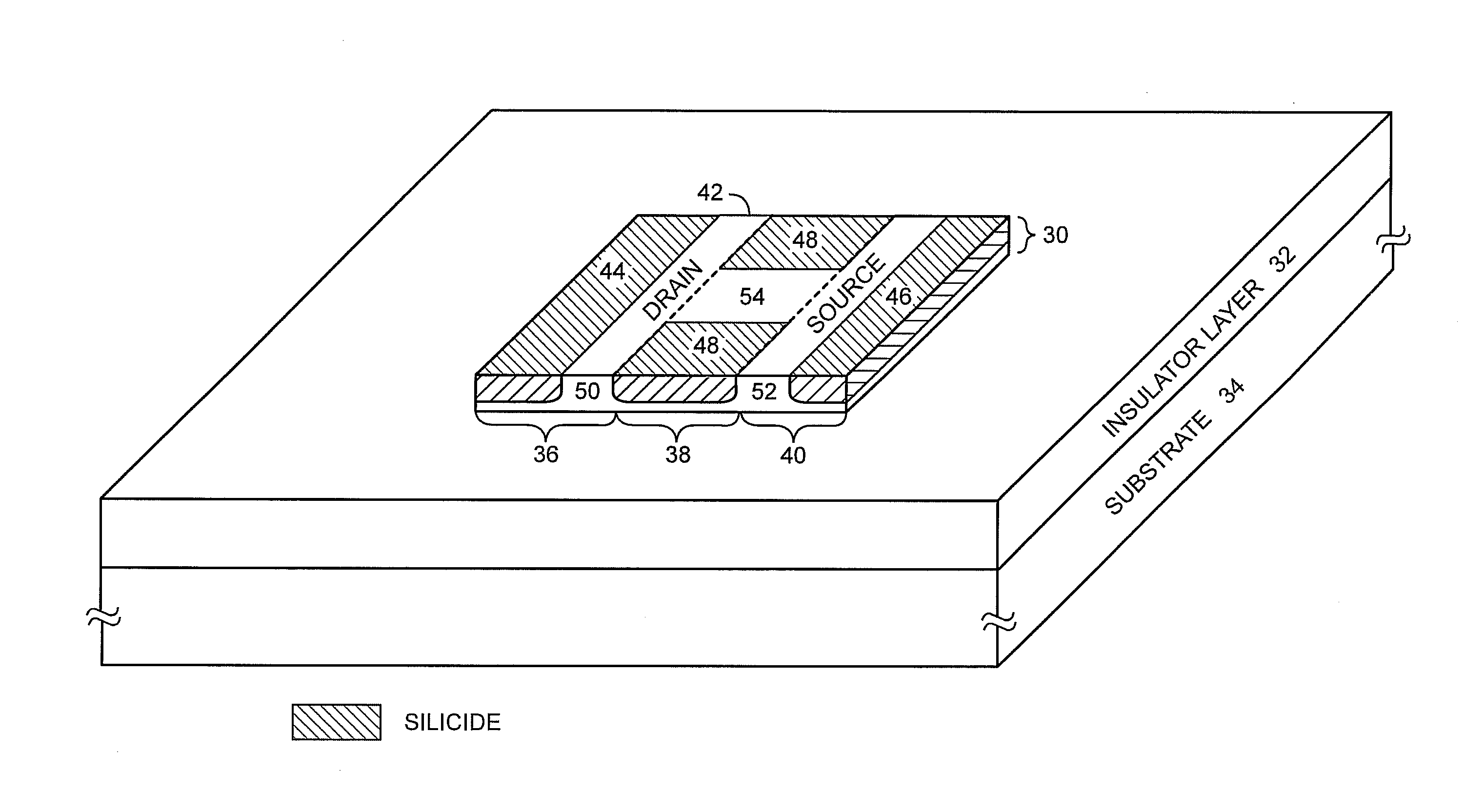 Horizontally depleted metal semiconductor field effect transistor