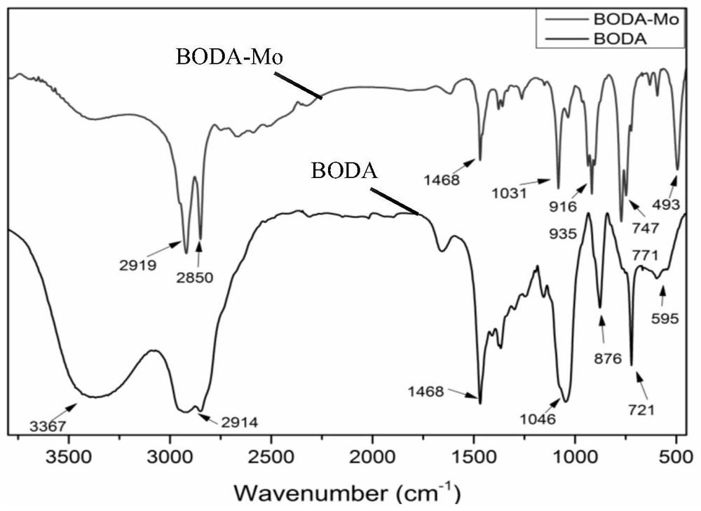 Sulfur/phosphorus-free organic molybdenum complex as well as preparation method and application thereof