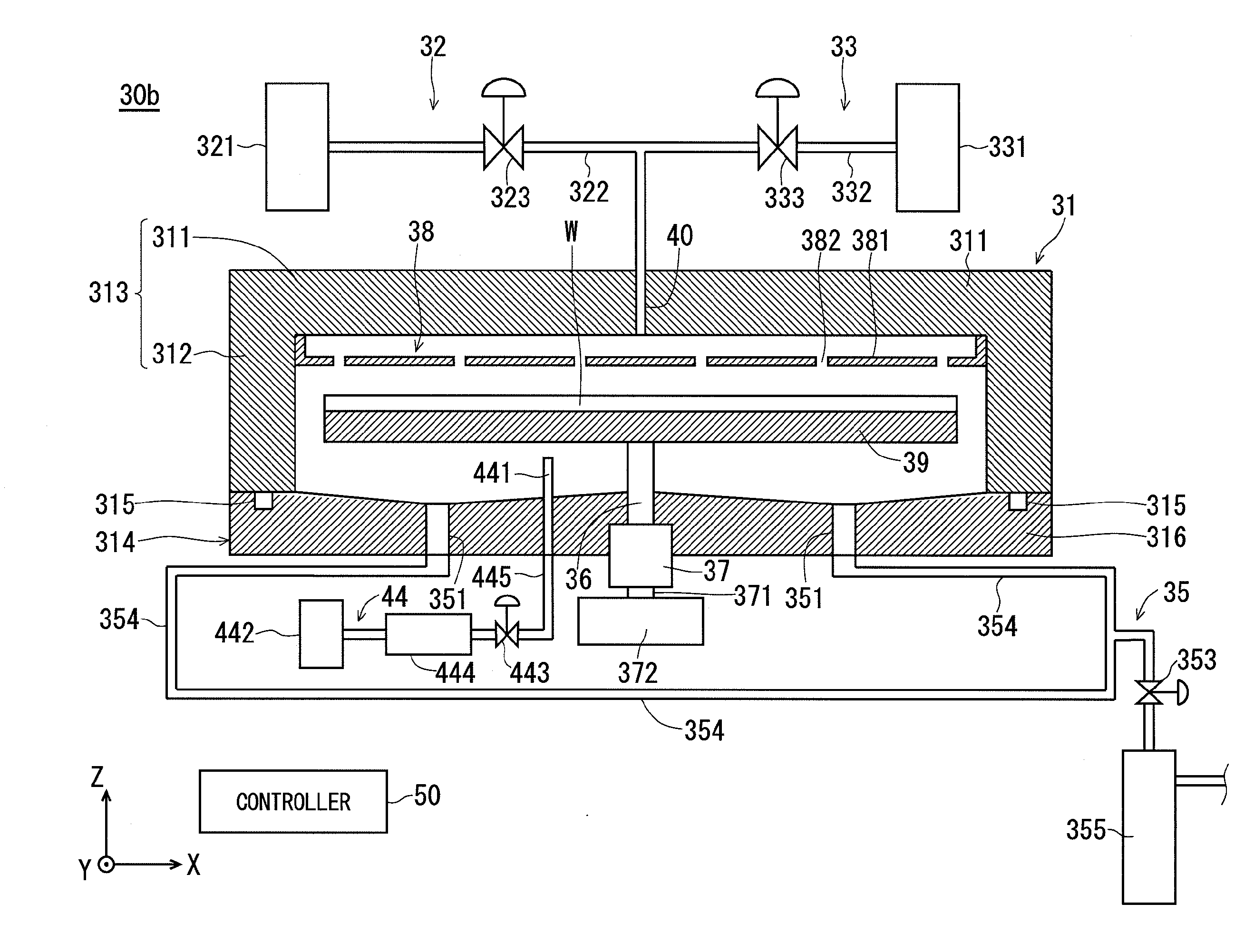 Apparatus for and method of processing substrate