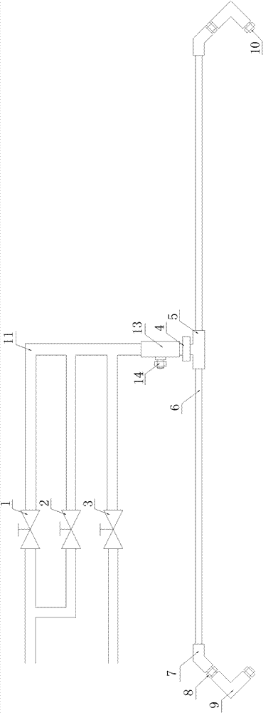 High-pressure water curtain fire-extinguishing system with functions of smoke blocking, time delay and lifesaving