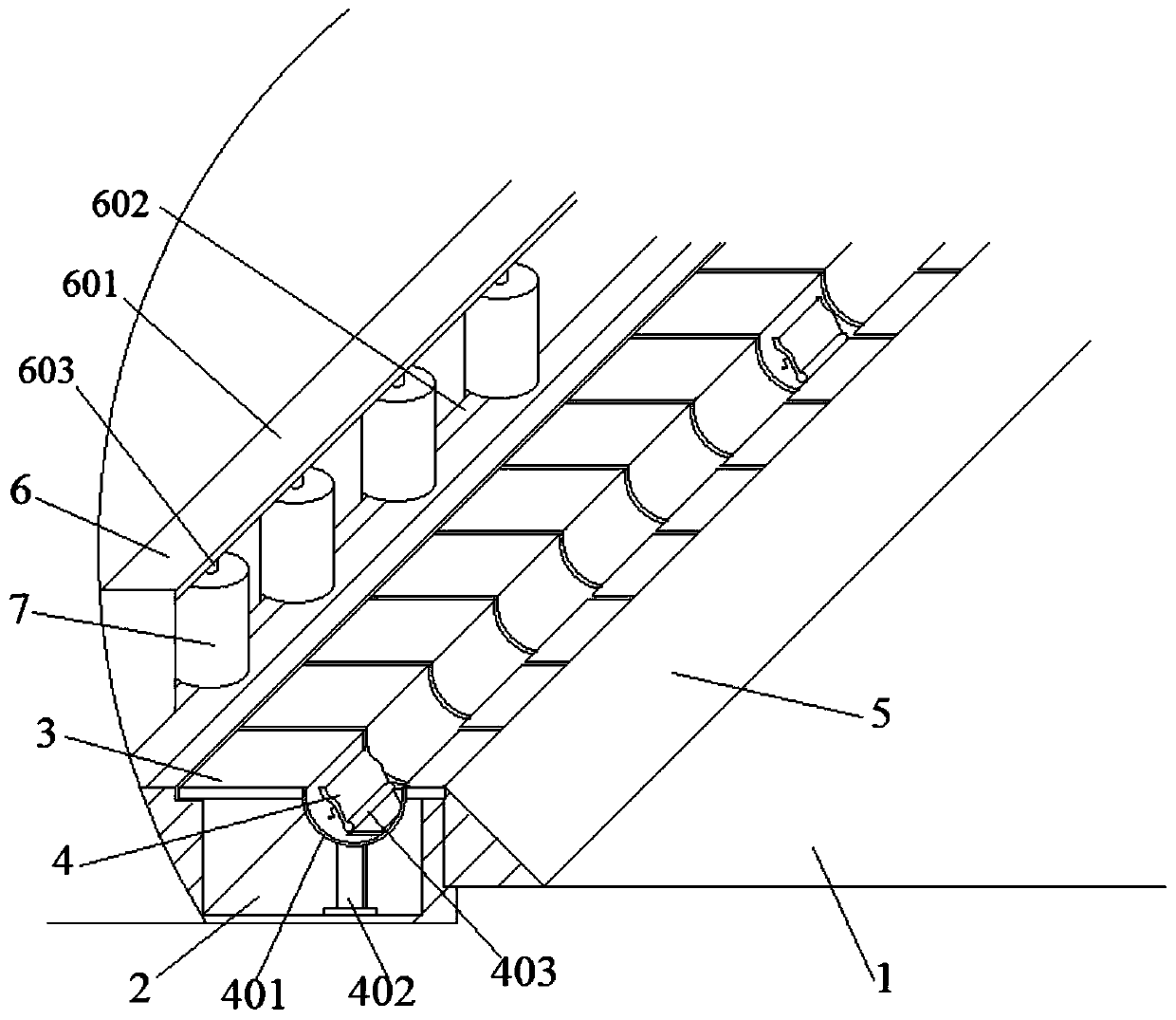 Expressway tunnel traveling safeguard device