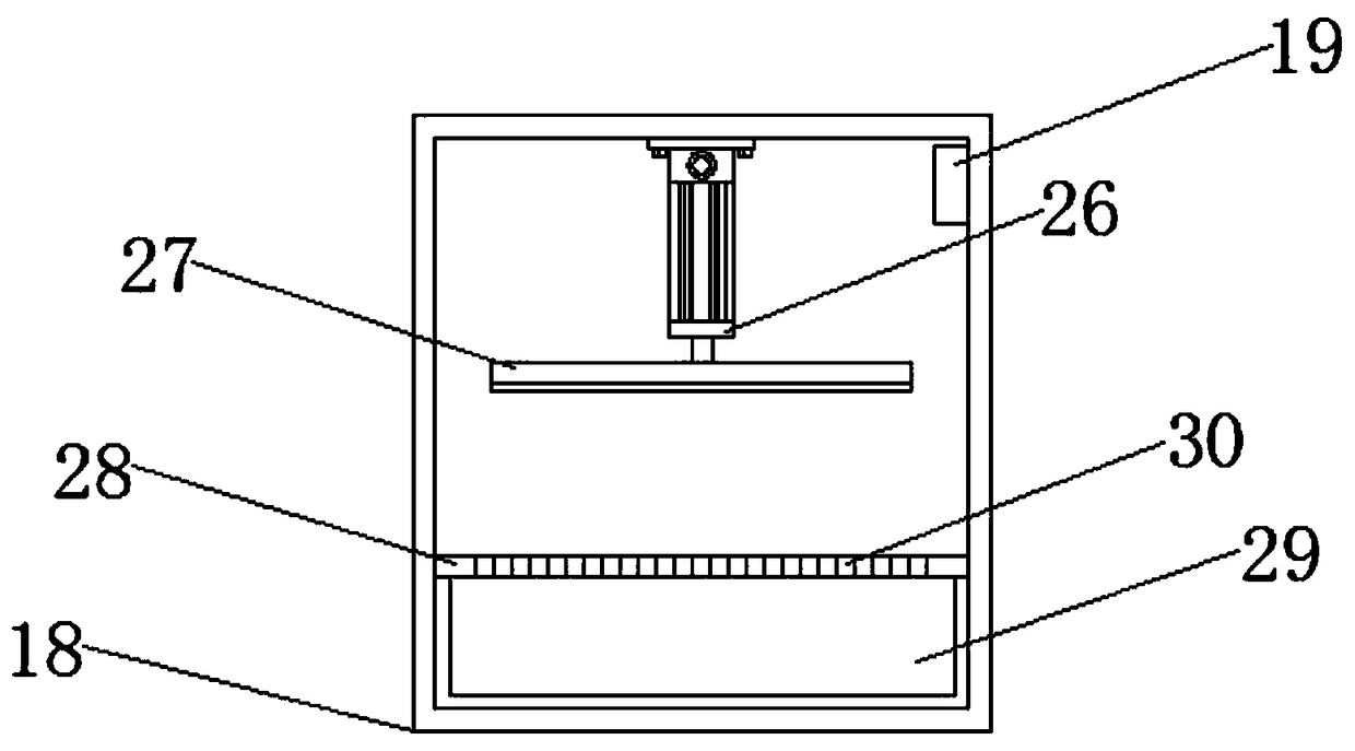 Vibration attenuation and dust collection rack special for fabric equipment