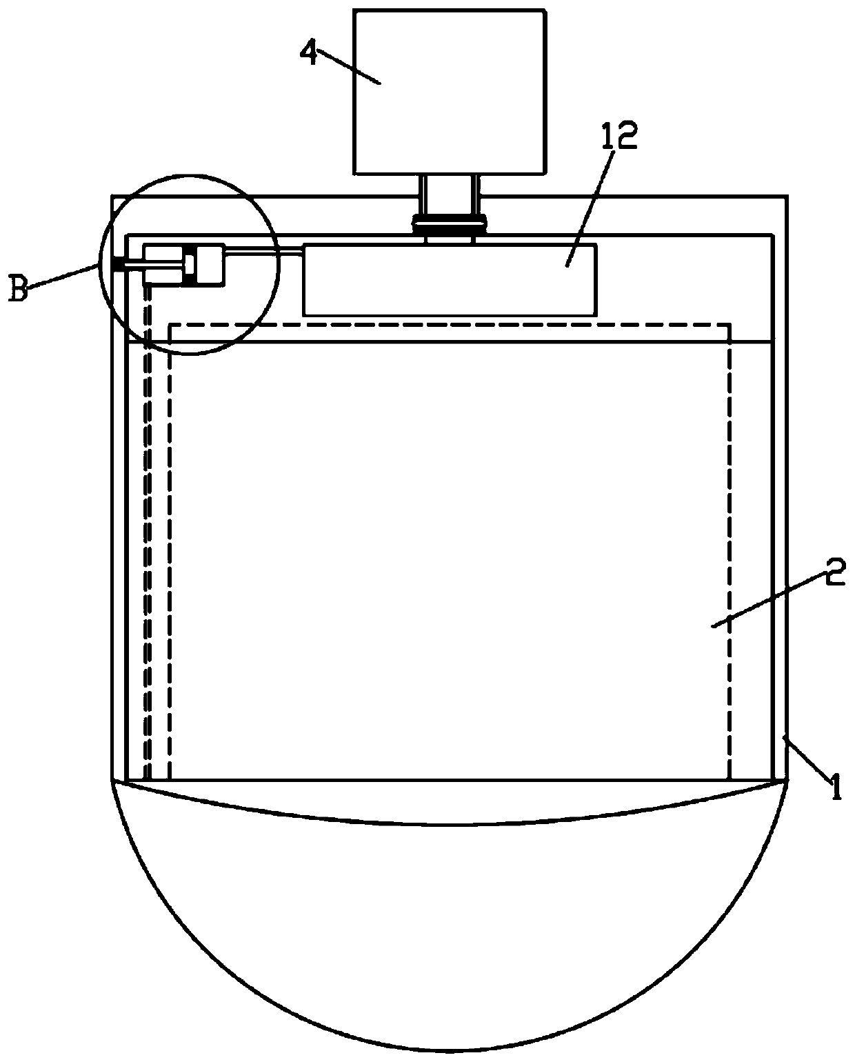 Wall-hidden rotary automatic sensing extension and flushing male urinal