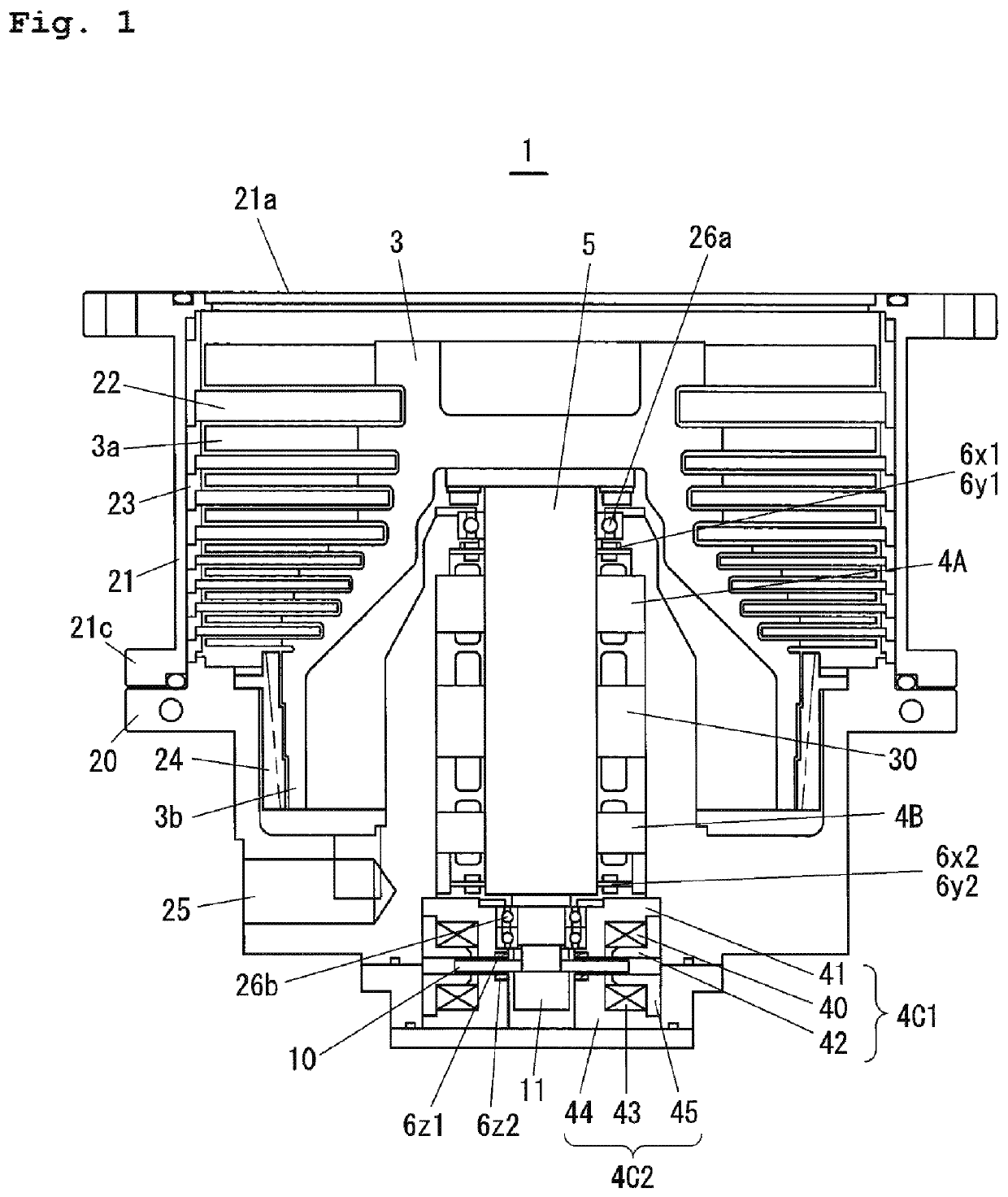 Magnetic bearing device and vacuum pump