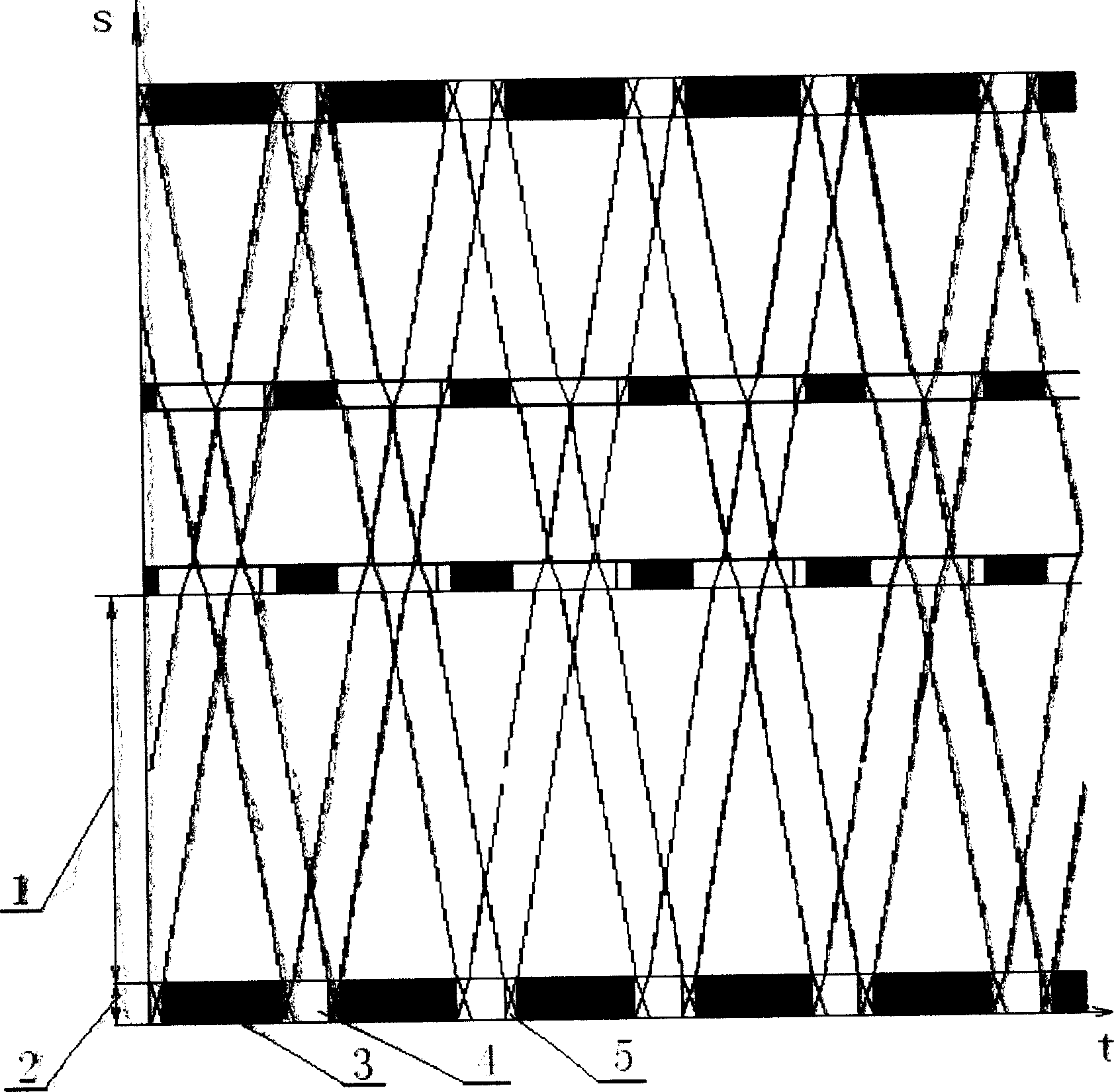 Traffic coordination control system between crossings