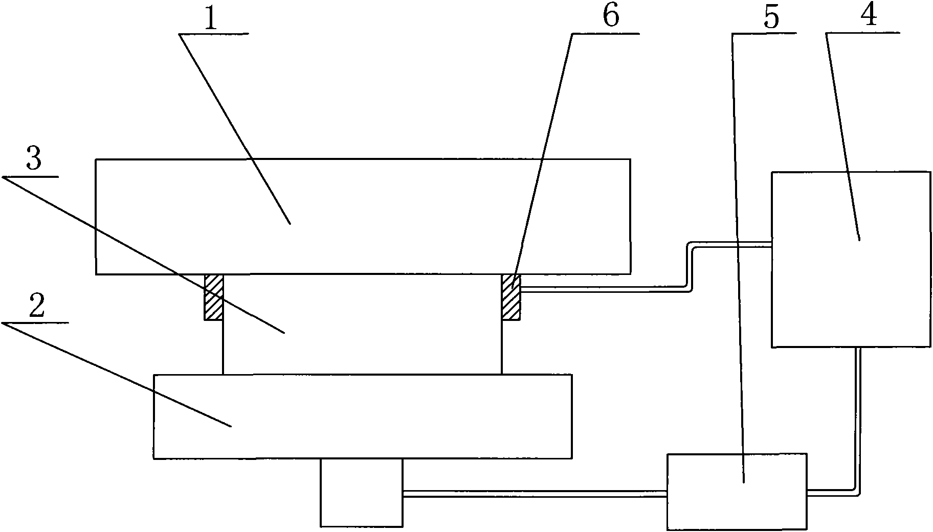 Angular displacement measuring and controlling device for revolving platform