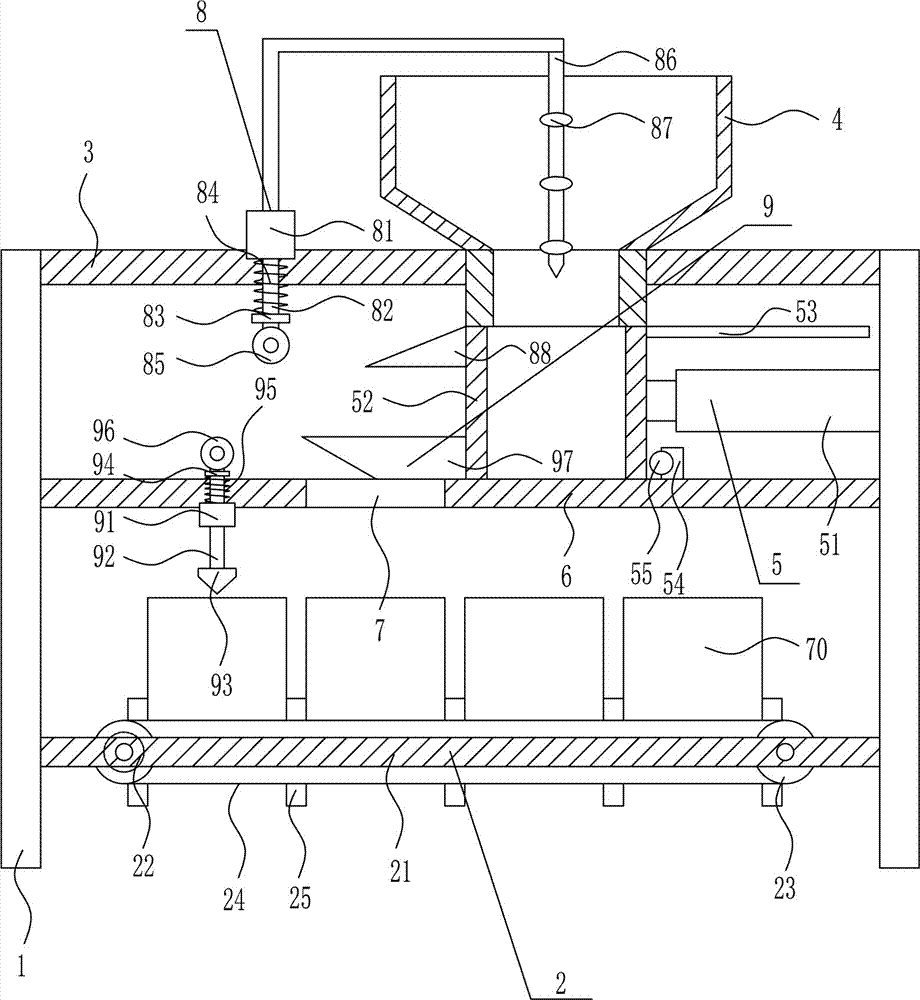 Agricultural seedling growing pot soil loading equipment