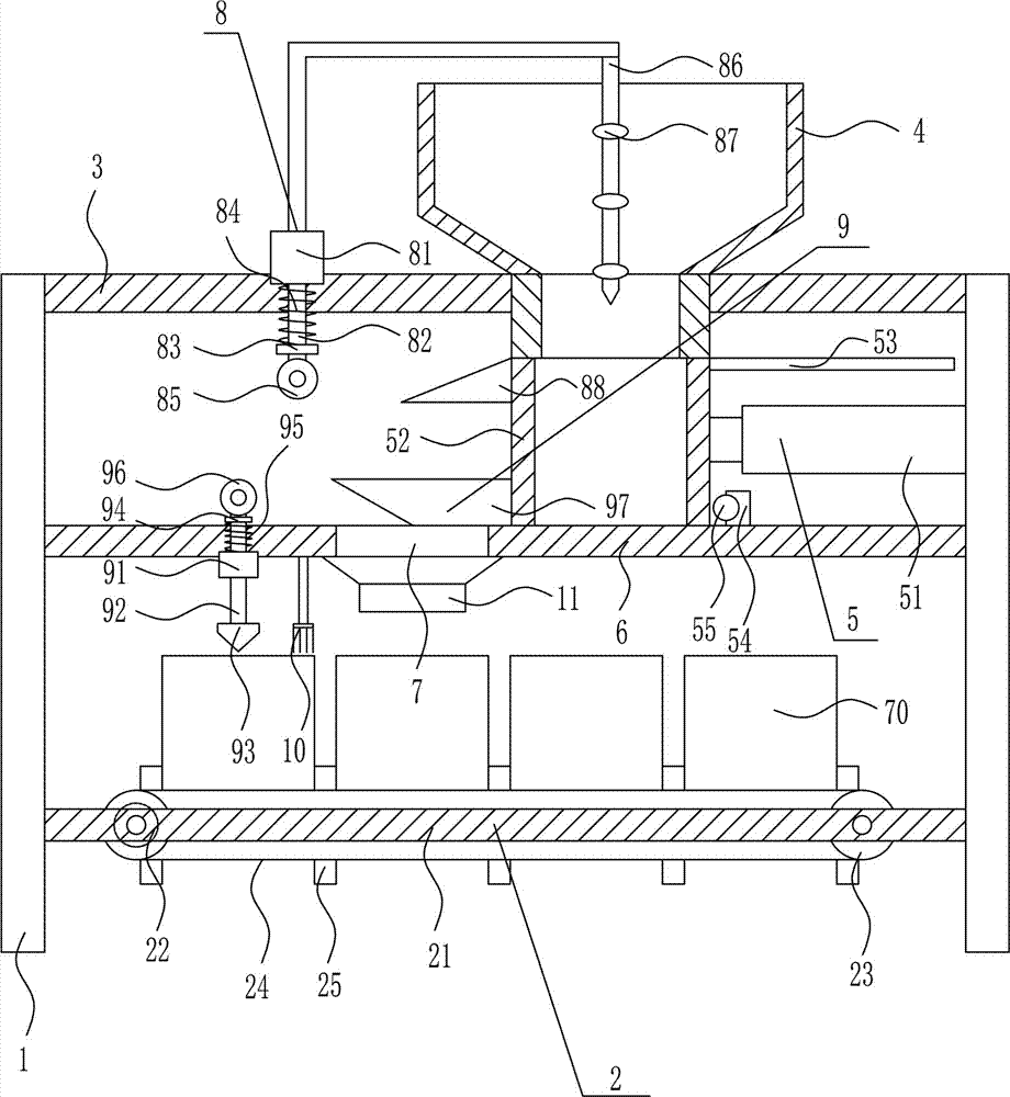 Agricultural seedling growing pot soil loading equipment