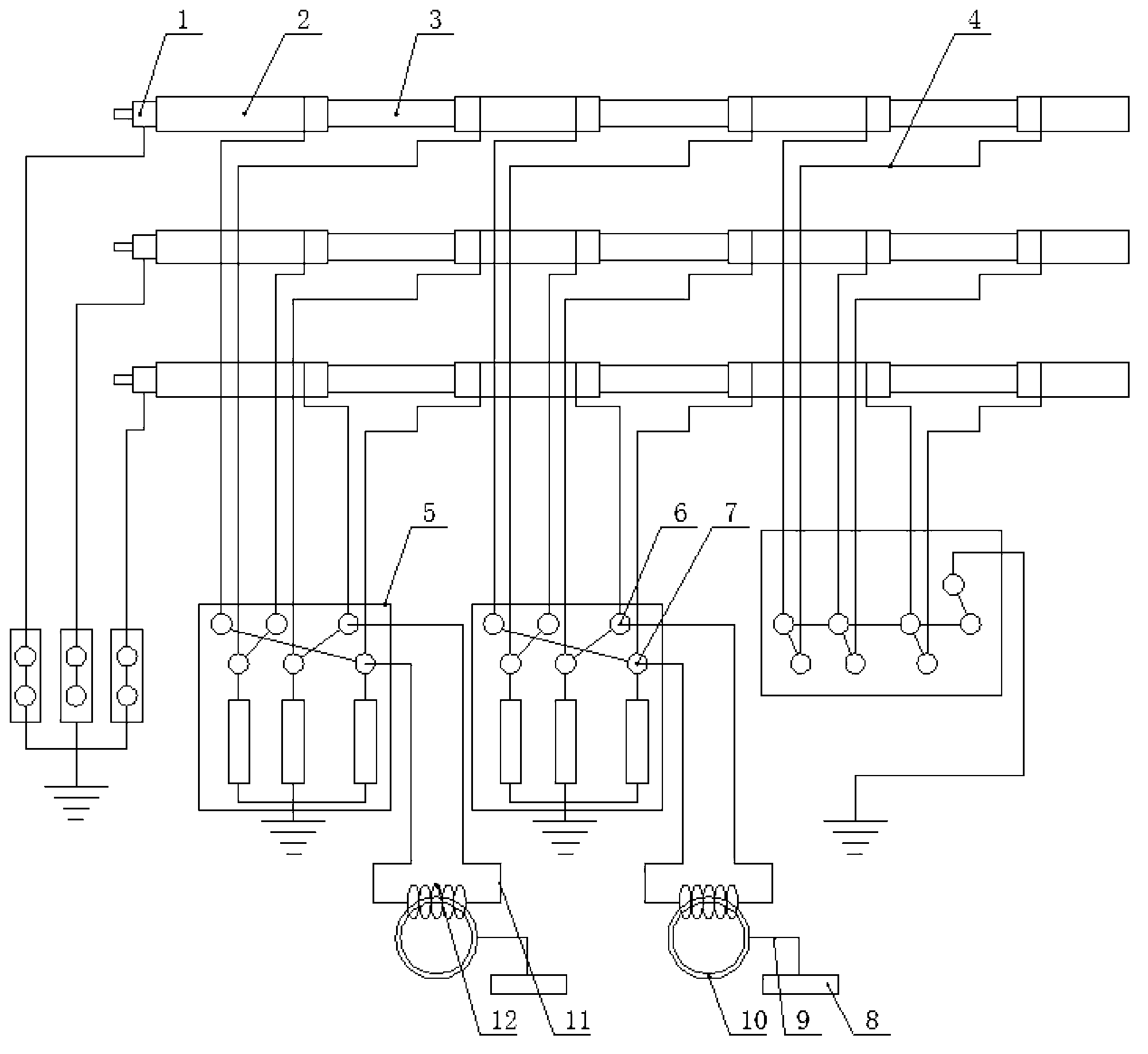 Partial discharge test device for high-voltage cable insulation middle joint and use method