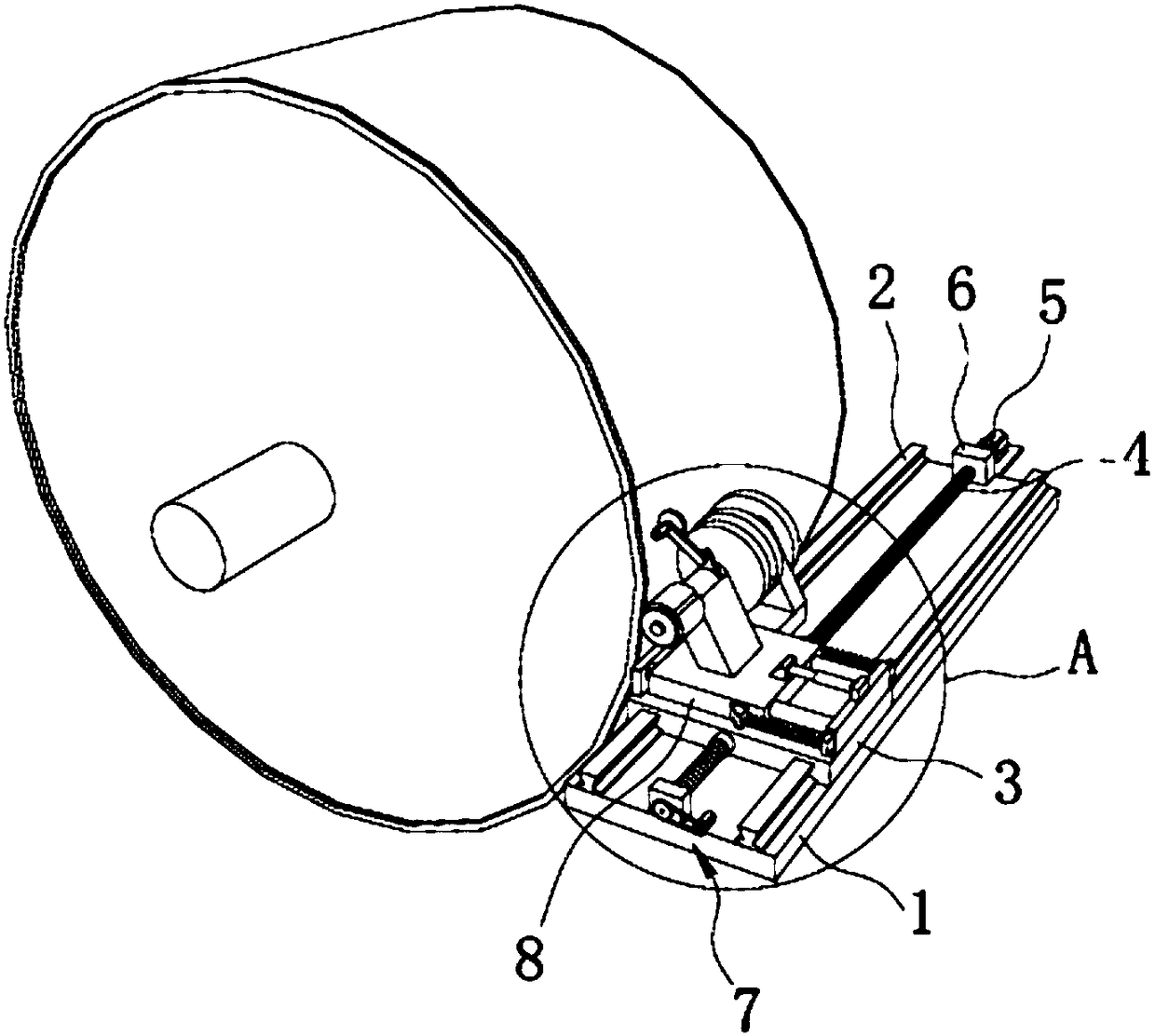 Grinding equipment for cathode roller and using method thereof