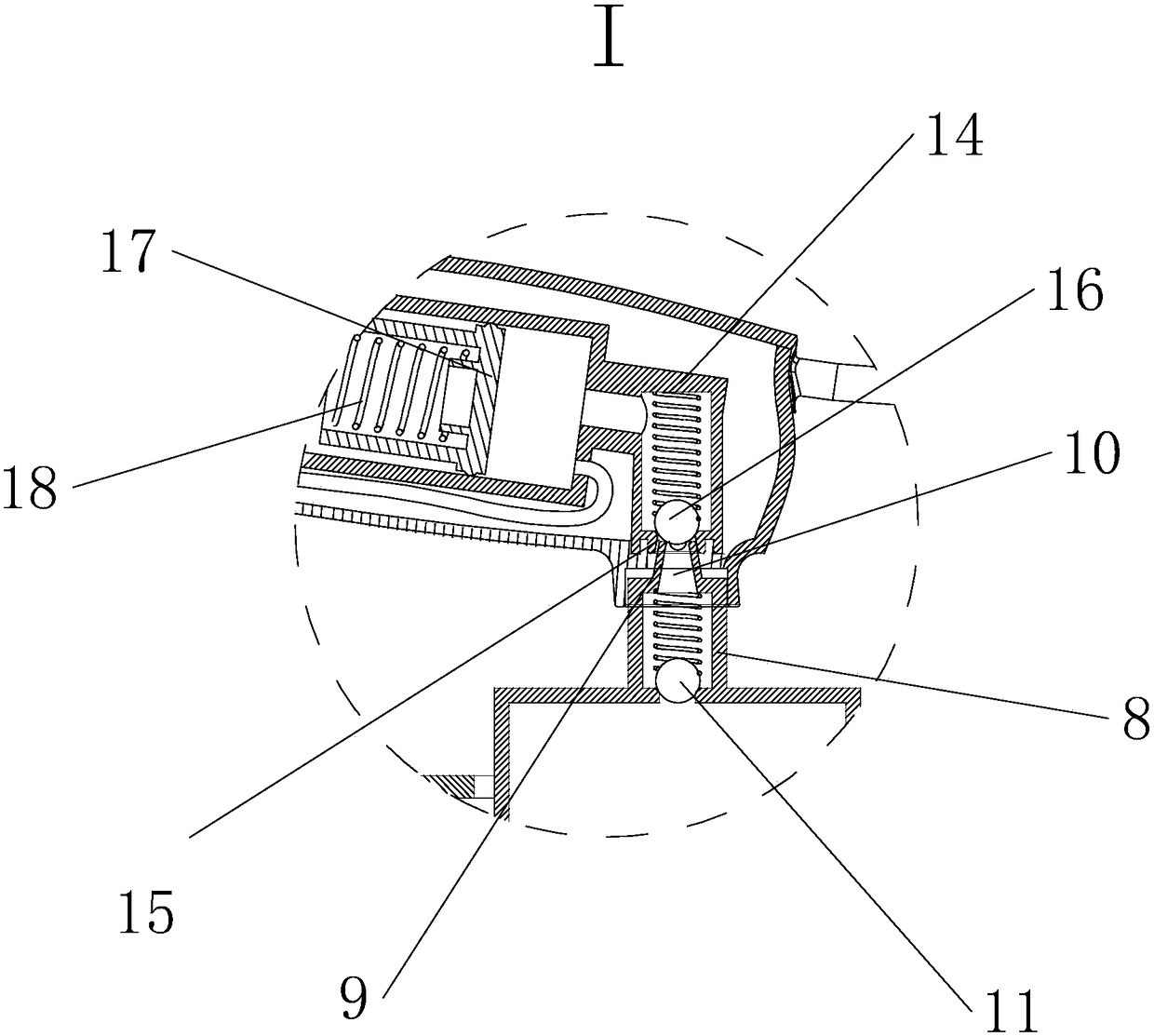 Ironing machine with water tank changeable in volume