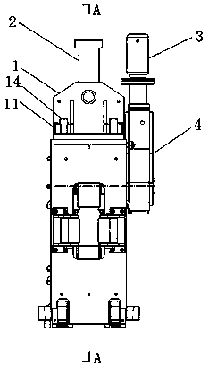 Continuous straightening machine with slide plate guide and vertical pressing