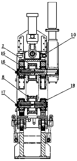 Continuous straightening machine with slide plate guide and vertical pressing