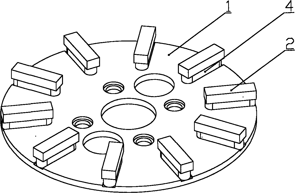 Grinding disc and high-speed rail bridge grinder provided with same