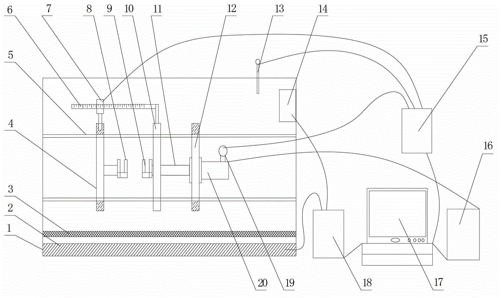 Method and device for detecting bituminous mortar damage self-healing performance