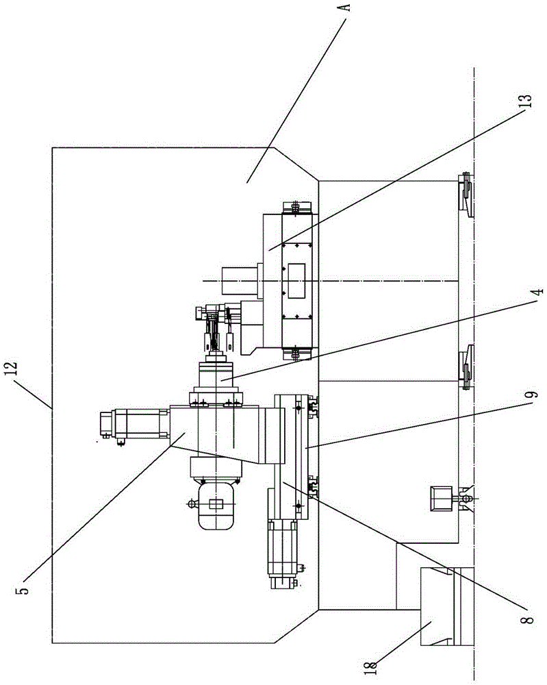 Combined machining device special for shifting fork