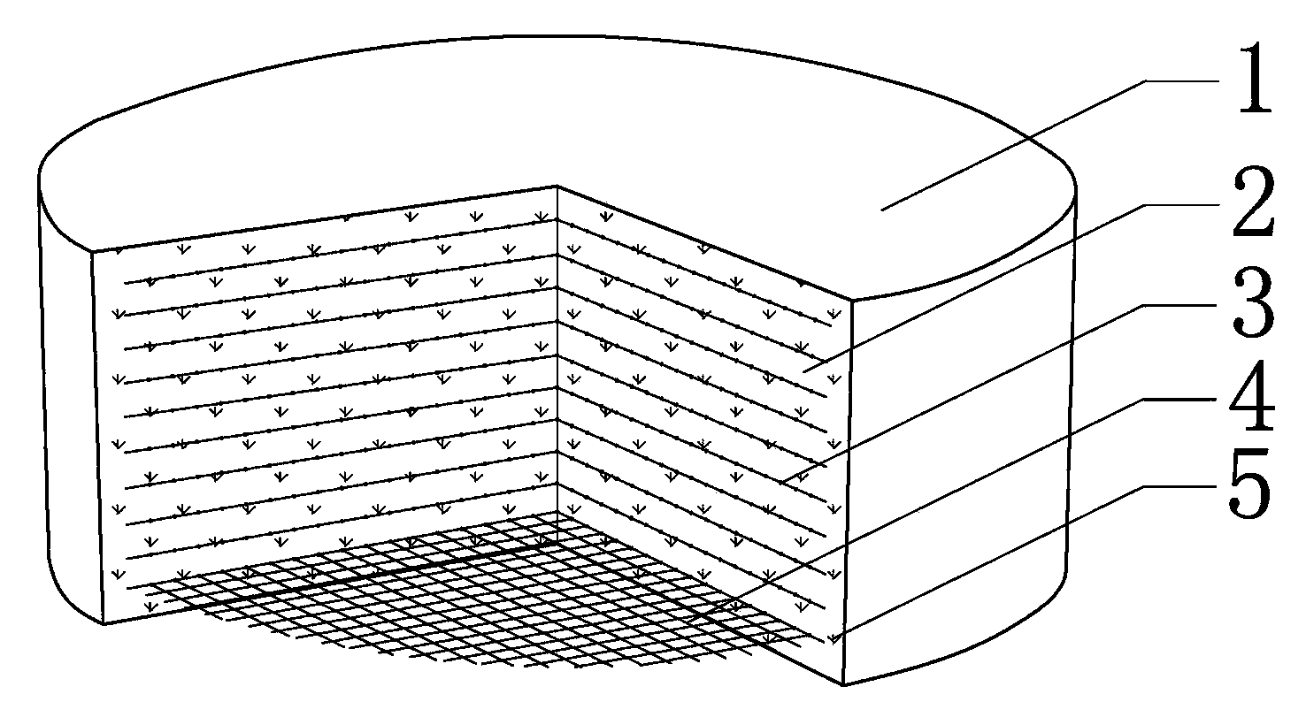 Laminated rubber support reinforced by combining fine high-strength steel wire meshes and steel fibers