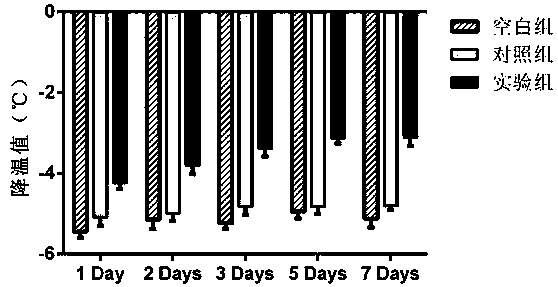 Composition for preventing and controlling cold damage, food containing composition and application of composition or food