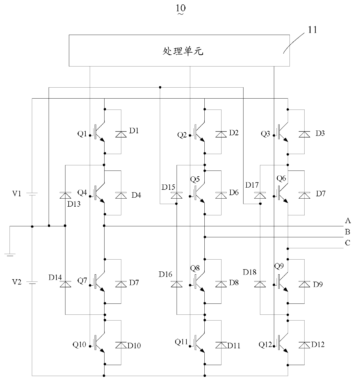 Inverter and pulse width modulation (PWM) method thereof