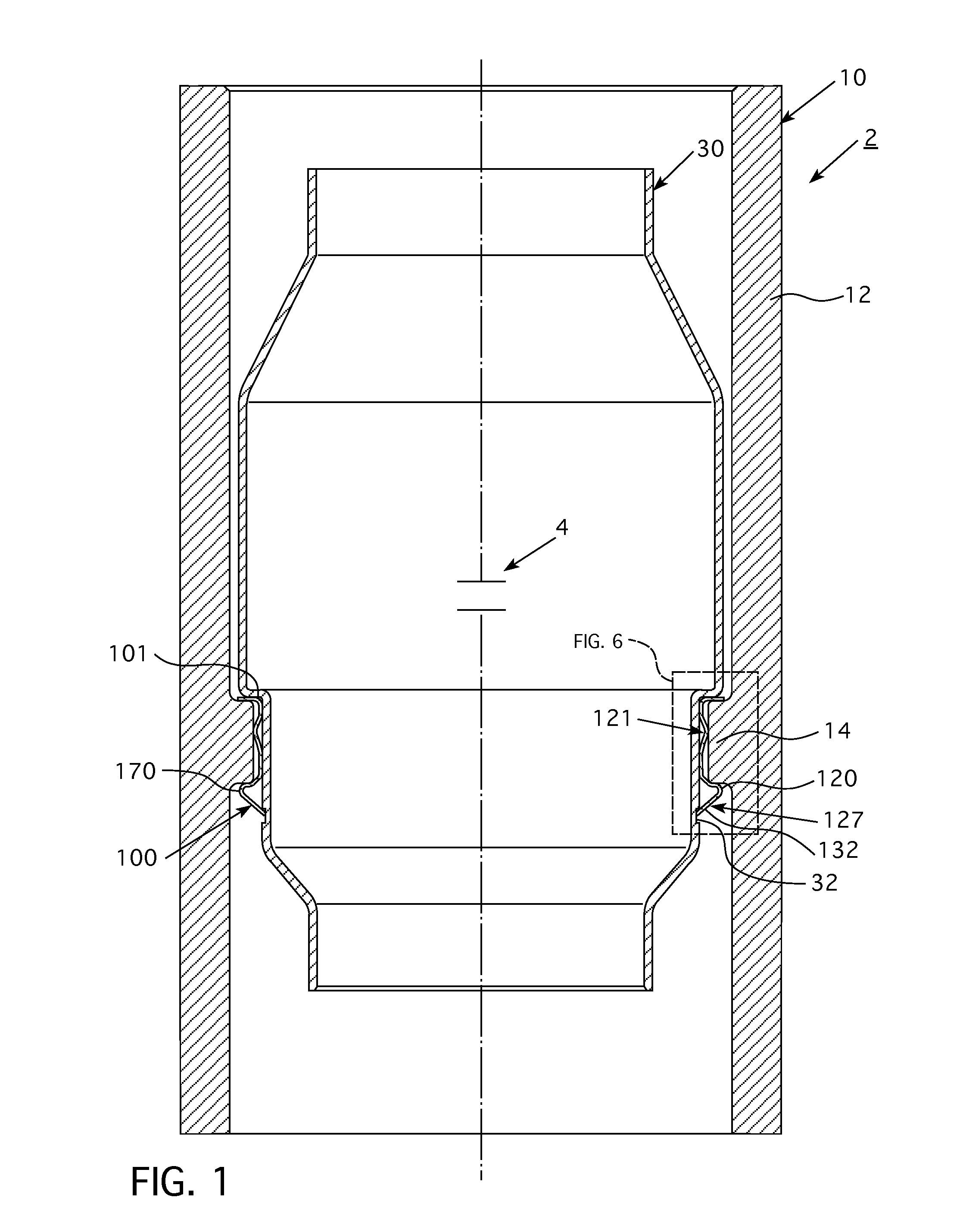 Vacuum interrupter, retaining clip therefor and associated method