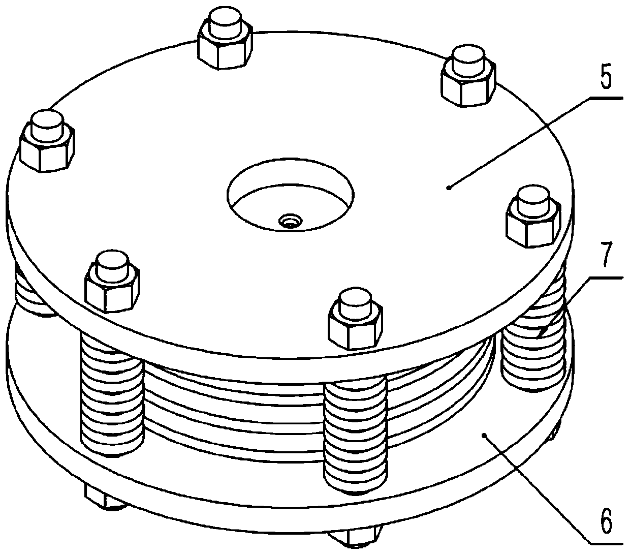 High-Voltage Flat Capacitor Based on Metal-Polymer Combined Electrode