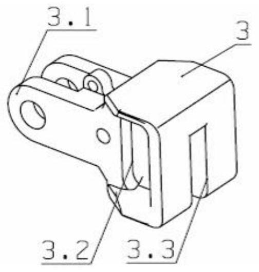 A box car door lock seat overturning device