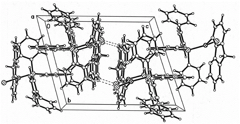 CuBrNP three-coordinate cuprous complex orange red phosphorescent material based on azafluorene