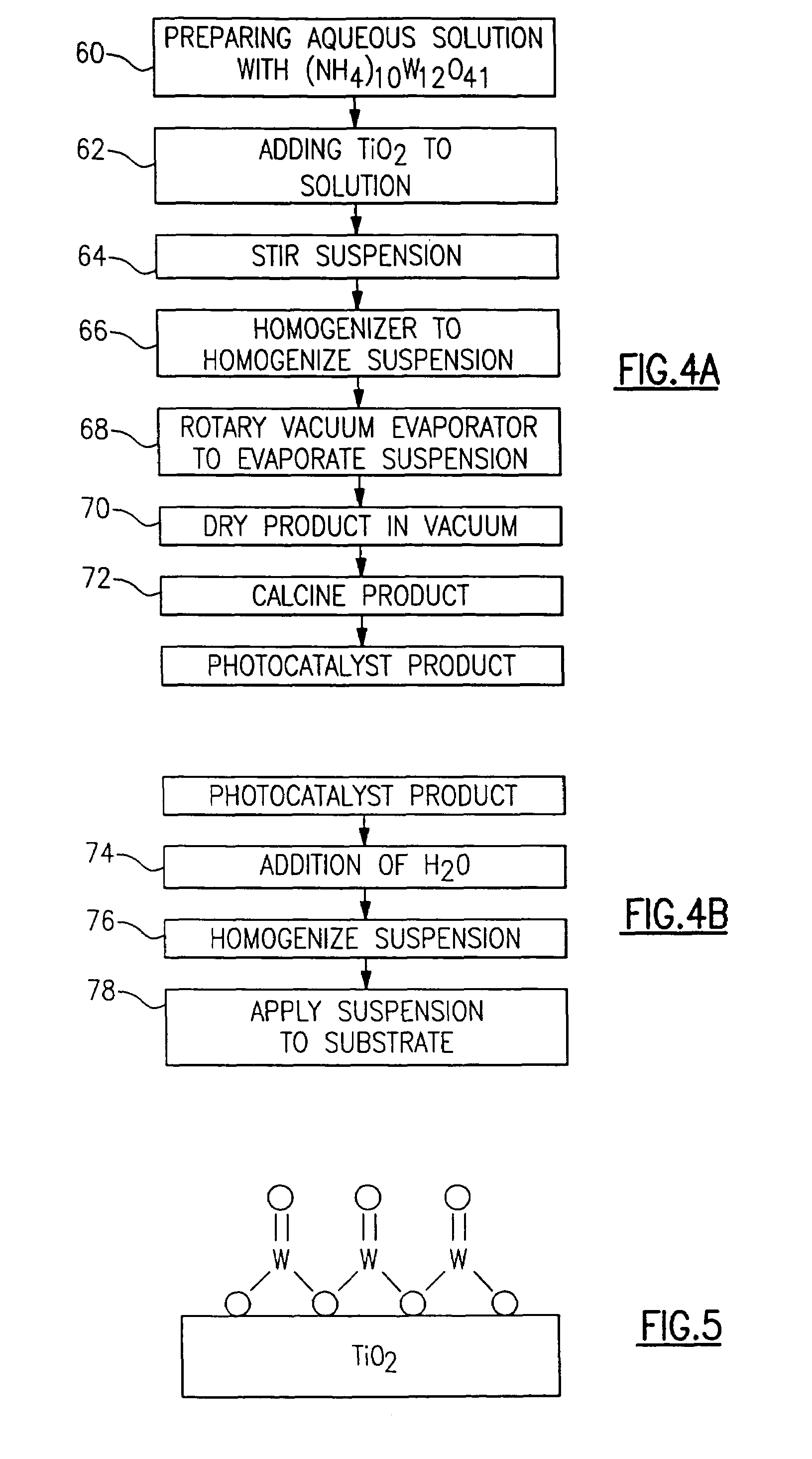 Tungsten oxide/titanium dioxide photocatalyst for improving indoor air quality