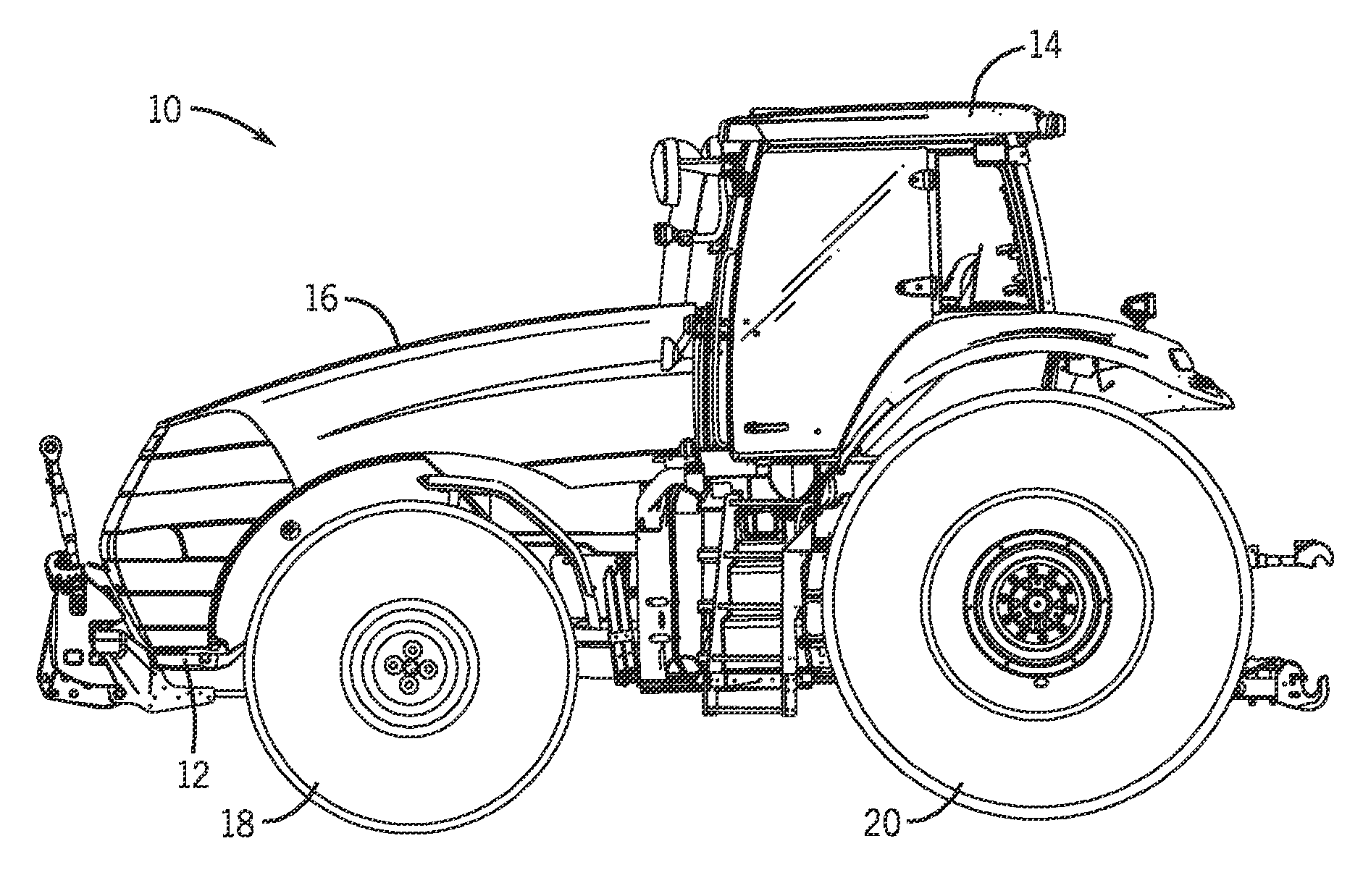 Adjustable Suspension System For A Work Vehicle