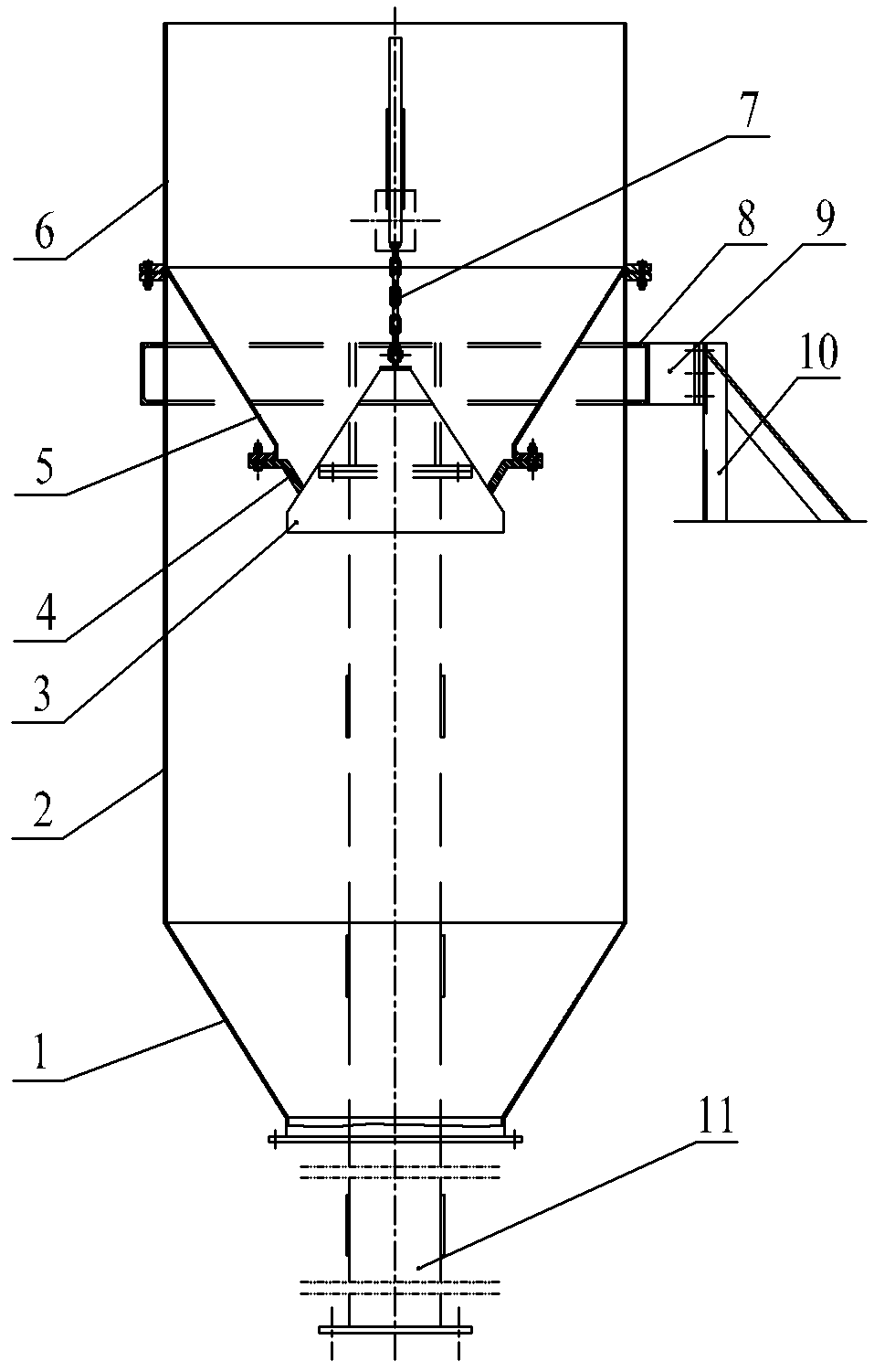 Feeding equipment of biomass gasification furnace