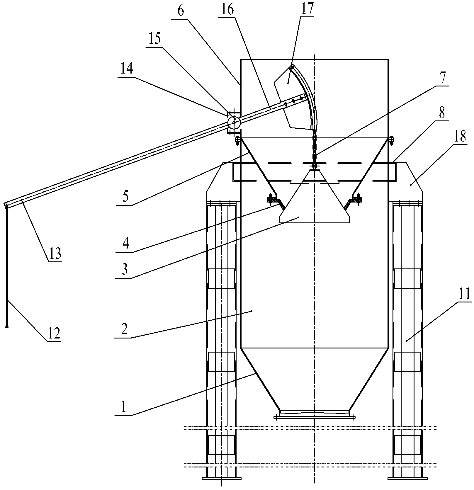 Feeding equipment of biomass gasification furnace