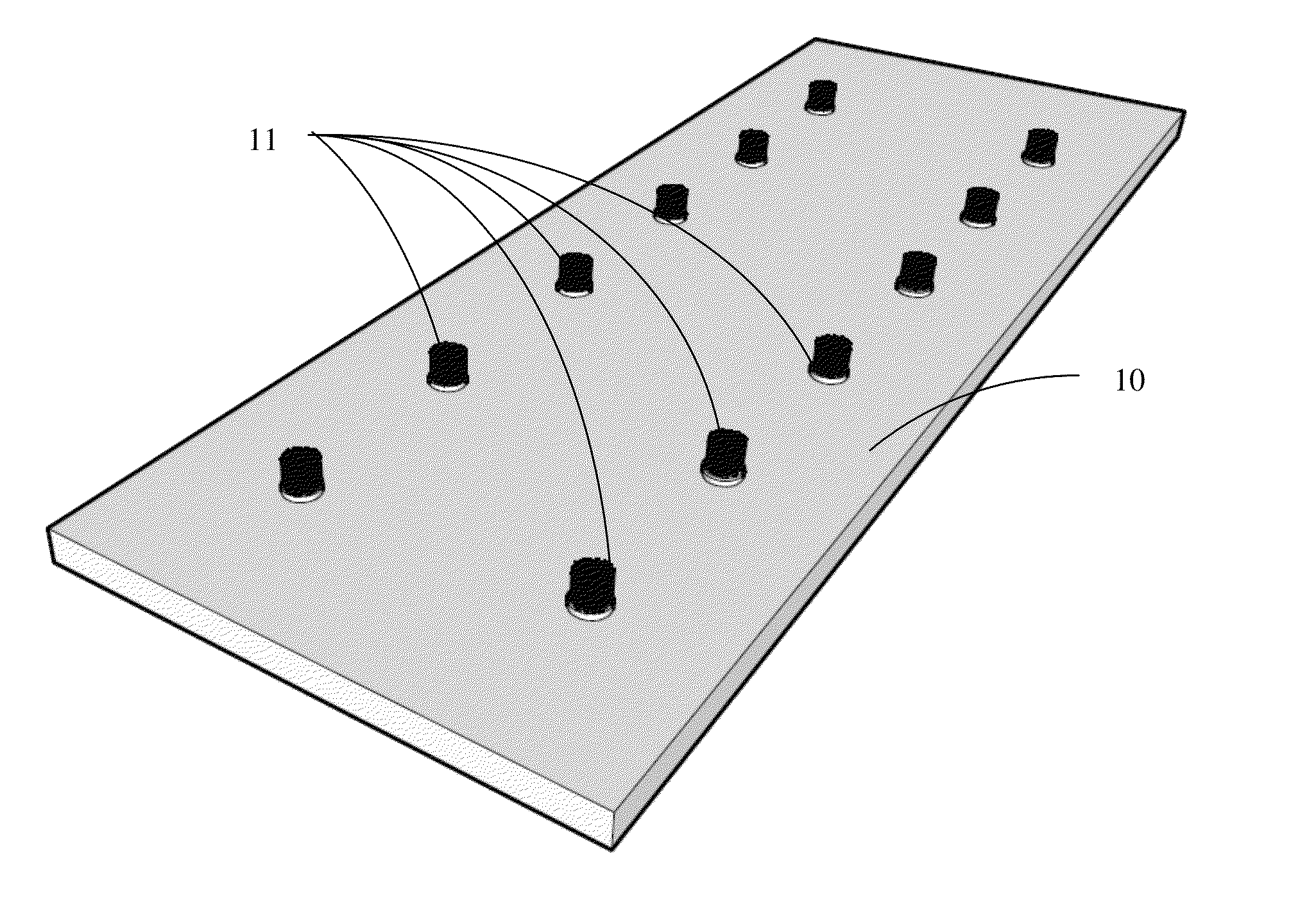 Carbon nanotube anchor for mass spectrometer