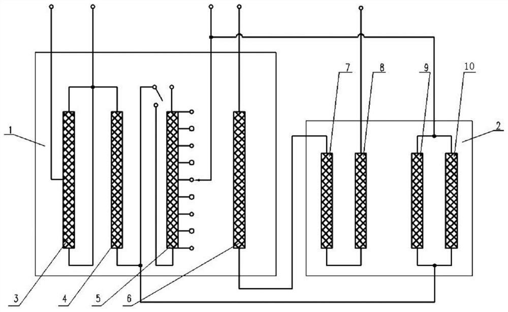 Voltage compensation structure of third winding of variable-flux voltage-regulating autotransformer and transformer