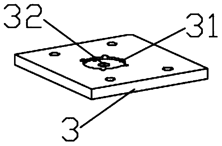 Mould provided with suspension type core-pulling rod screen placing structure