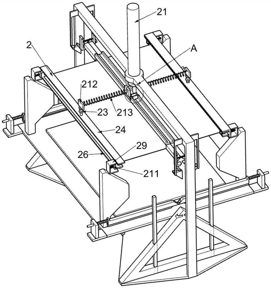 Medium-and-large-sized capacitive touch panel film pasting device