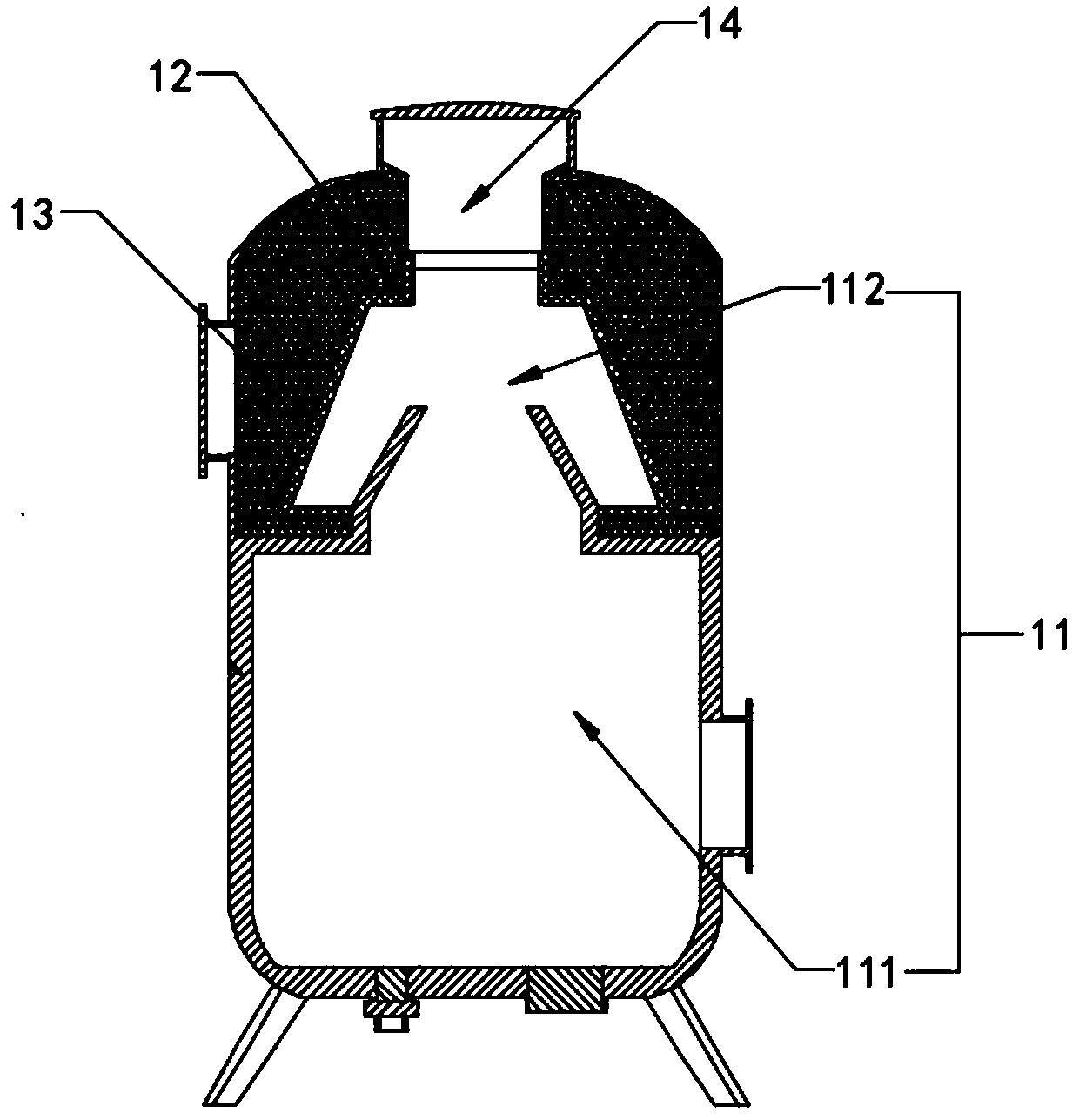 Biomass combustible gas extraction method and device