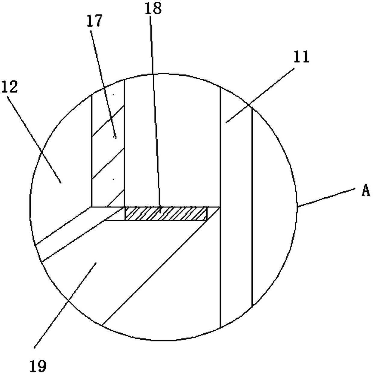 An edible-oil raw material extruding device capable of convenient second-time stirring