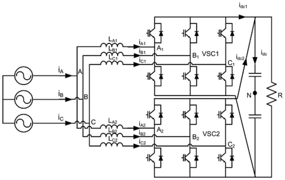 Control method, system and storage medium of multi-module direct parallel converter