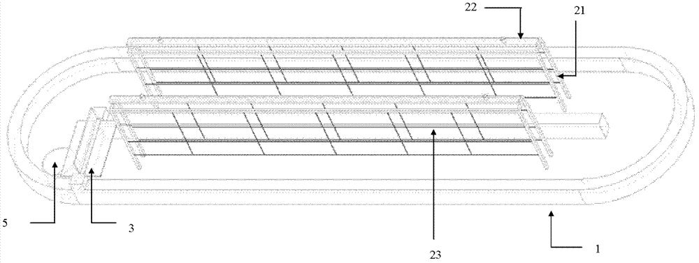 Raceway pond photobiological reactor for implementing microalgae large-scale culture