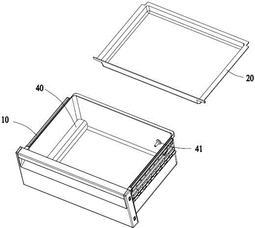 Water-free live keeping box and refrigeration household appliance