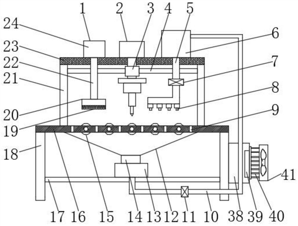 Steel plate drilling machine with low-temperature circulating cooling system