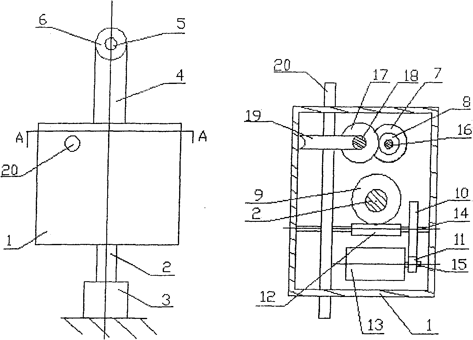 General three-dimensional automatic tracking device of photovoltaic battery panel