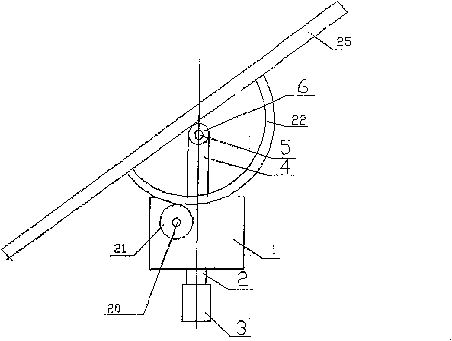 General three-dimensional automatic tracking device of photovoltaic battery panel