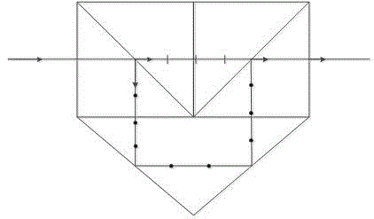 Pulse separation and broadening structure based on polarization beam splitting